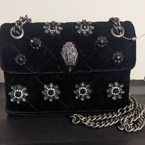 NWOT Kurt Geiger Mini Velvet Rhinestone Bag